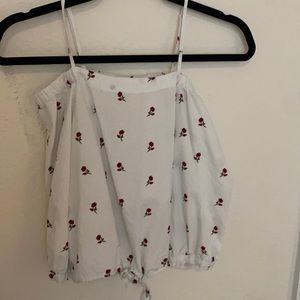 Girls Rose Crop Top